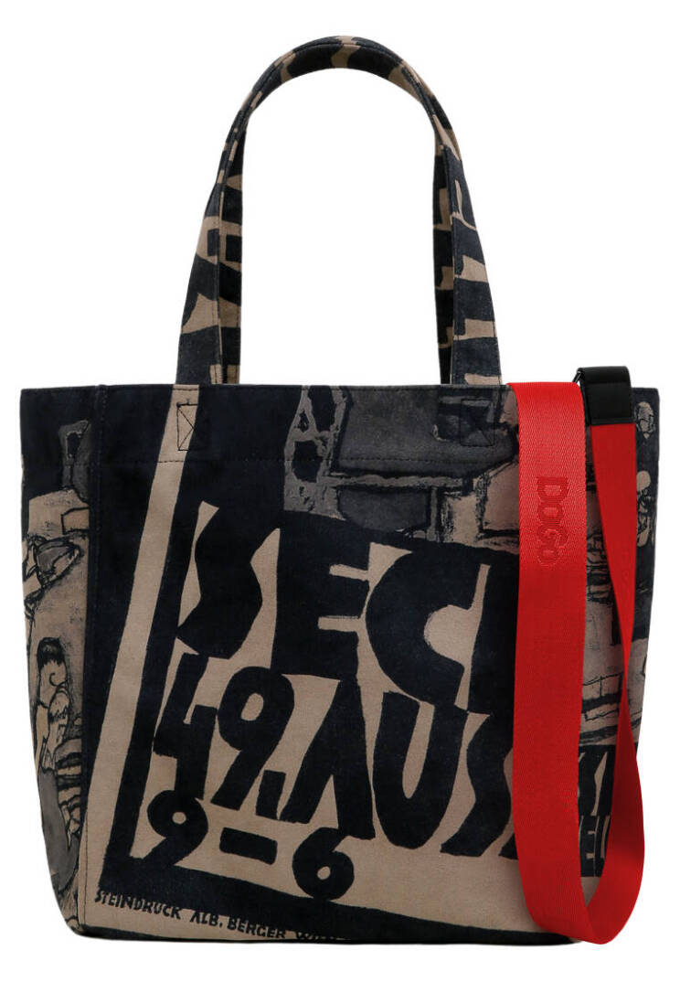 Женская Черная Сумка Large Tote из Веганской Кожи - Supper - 2