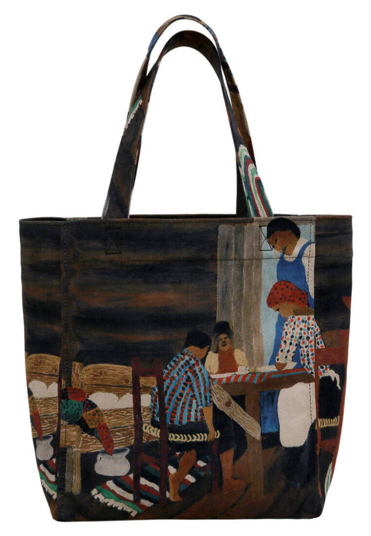 Женская Многоцветная Сумка Large Tote из Веганской Кожи - Family Time - 6