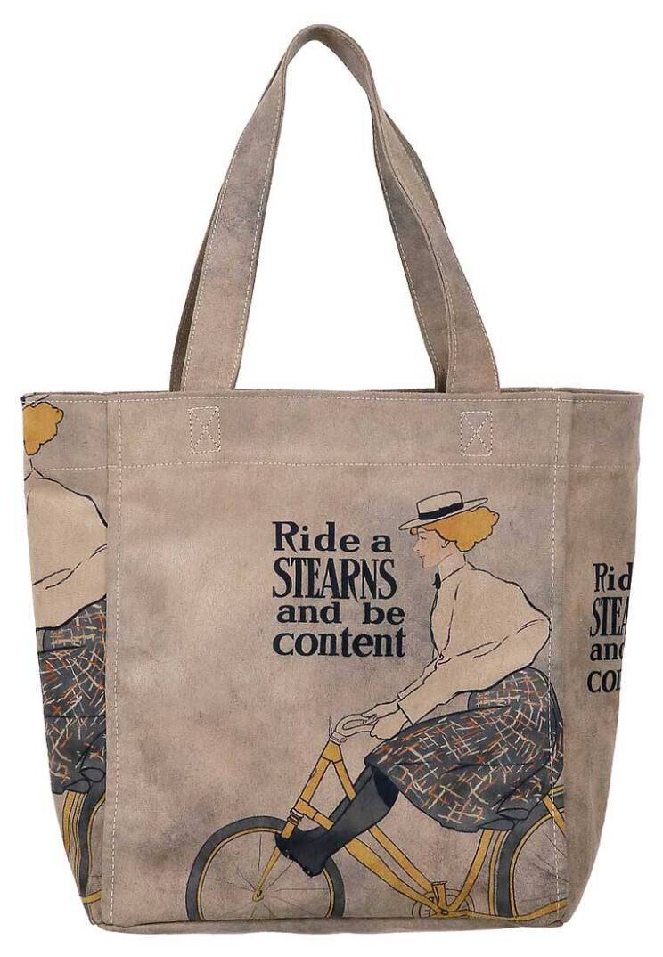 Женская Серая Сумка Large Tote из Веганской Кожи - Rider Woman - 4