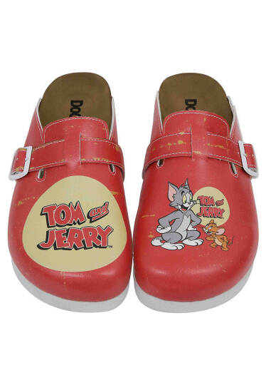 Женские оранжевые тапочки из веганских материалов - Warner Bros Tom and Jerry Design - 3