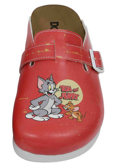 Женские оранжевые тапочки из веганских материалов - Warner Bros Tom and Jerry Design - 7