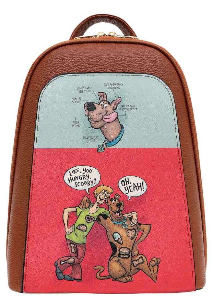Женский рюкзак из веганской кожи — Warner Bros Hungry Doo Scooby Doo Design - 1