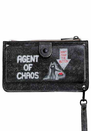 Женский Черный Кошелек - Agent of Chaos