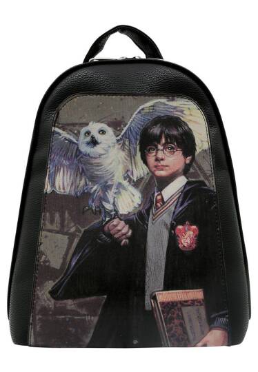 Женский Черный Рюкзак Vegan Warner Bros - Harry And Hedwig Harry Potter - 2