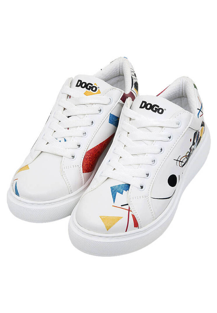 Женские Белые Кроссовки из Веганской Кожи - Crash of Neuron - 4