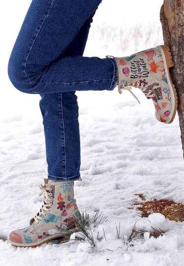 Женские Серые Высокие Сапоги Vegan - Bitter Sweet Winter
